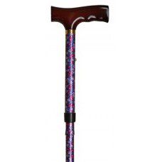 Lilac Daisy - Folding Walking Stick